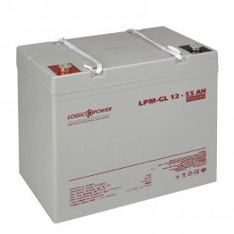 Акумулятор гелевий Logicpower LP-GL 12-55 AH