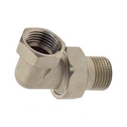 Американка кутова нікельована Karro 3/4”