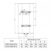 Бойлер Onlyheat DT50V20BN(PD) 50 l плоский