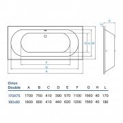 Ванна Koller Pool Orion Double 170x75