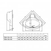 Ванна Koller Pool Tera 135x135