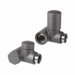 Дизайн крани радіаторні Vario Term Integra 1/2” x М22x1.5 графіт (правий)
