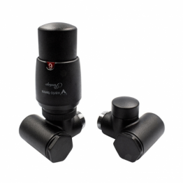 Дизайн крани радіаторні Vario Term Integra з термоголовкою 1/2” x М22x1.5 чорний (правий)