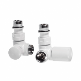 Дизайн крани радіаторні Vario Term Vision 1/2” x М22x1.5 білий правий