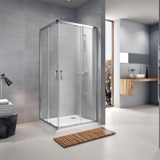 Душова кабіна Koller Pool GRACE G90SC 900x900x1900 квадратна прозора з піддоном