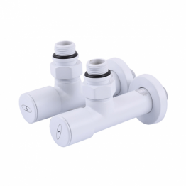 Комплект дизайн кранов Solomon Lux 7777 1/2”x1/2” белый