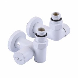 Комплект дизайн кранов под ТЭН Solomon Lux 7777 White TEN 1/2”x1 /2”