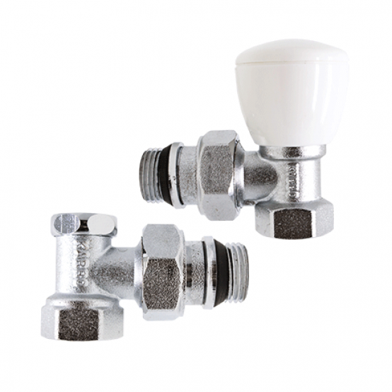 Комплект кранів радіаторних кутових Karro Super (KR 319 + KR 329) 1/2”