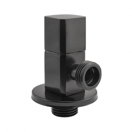 Кран угловой приборный сантехнический черный Remi DB 1/2”х1/2”
