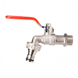 Кран поливной REMI B1025 1/2” с латунным соединением для шланга