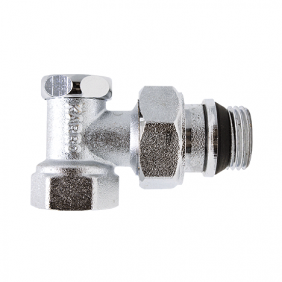 Кран радіаторний кутовий нижній Karro super (KR-329) 1/2”