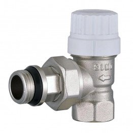 Кран радіаторний кутовий під термоголовку GROSS 1/2”