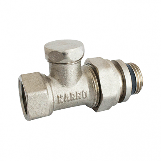 Кран радиаторный прямой нижний Karro super (KR-371) 1/2”
