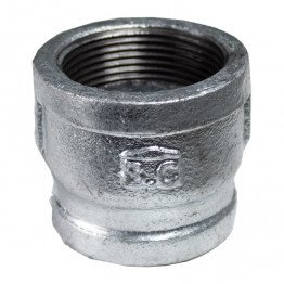 Муфта чавунна оцинкована редукційна B.C  2” х 1 1/2”