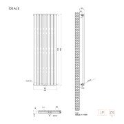Радиатор дизайнерский Ideale Adele 11 8/1800/472 белый