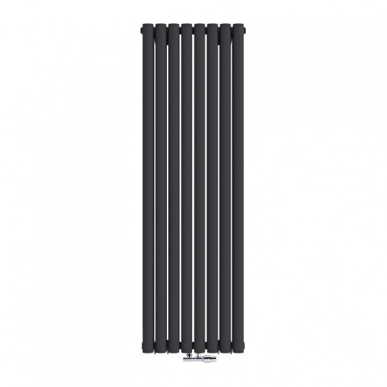 Радиатор дизайнерский Ideale Adele 12 8/1500/472 черный (нижнее подключение)