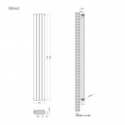 Радиатор дизайнерский Ideale Jolanda 12 4/1800/236 белый