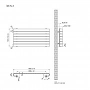 Радиатор дизайнерский Ideale Sofia 11 7/500/1000 антрацит
