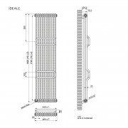 Радіатор дизайнерський Ideale Zeta 12 10/1800/460 антрацит