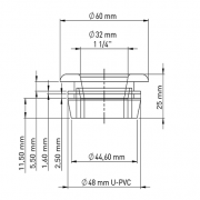 Редукция сантехническая 50х32 Nova 7062N