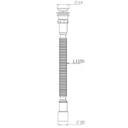 Сифон гофрований NOVA 1263N