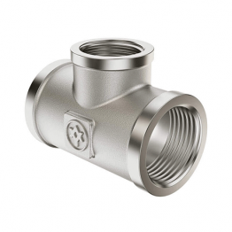 Трійник редукційний нікельований Miraya ВВВ 3/4”х1/2”х3/4”