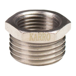 Футорка нікельована KARRO ВЗ 1/2” х 3/8”