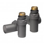 Комплект дизайн кранів під ТЕН Ideale 1/2”x1/2” антрацит