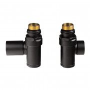 Комплект дизайн кранів під ТЕН Ideale 1/2”x1/2” чорний