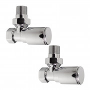 Комплект кранів для рушникосушки Ideale 1/2” хром