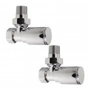 Комплект кранов для полотенцесушителя Ideale 1/2” хром