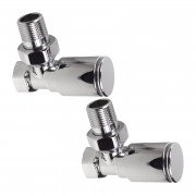 Комплект кранов для полотенцесушителя Ideale 1/2” хром