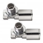 Комплект кранов для полотенцесушителя Ideale 1/2” хром