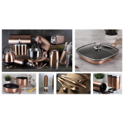 Сковорода 24см зі з’ємною ручкою Berlinger Haus Rosegold Metallic Line BH1948