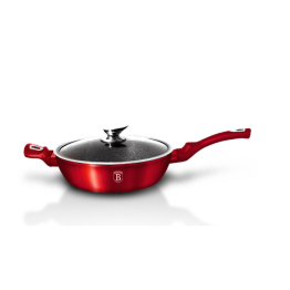 Сковорода з кришкою Berlinger Haus Red Metallic Line 28 см BH-1260-N
