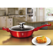 Сковорода з кришкою Berlinger Haus Red Metallic Line 28 см BH-1260-N