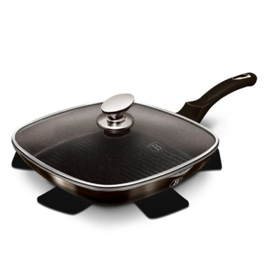 Сковорода-гриль Berlinger Haus Shiny Black Metallic Line Edition BH-6612